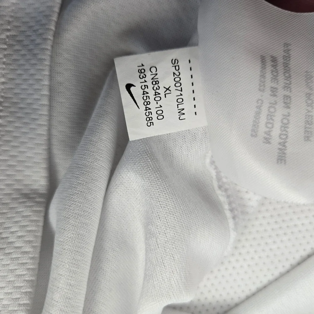 Nike Running Dri-FIT Shirt Mens XL White Nike Air Graphic Tee Train Athletic